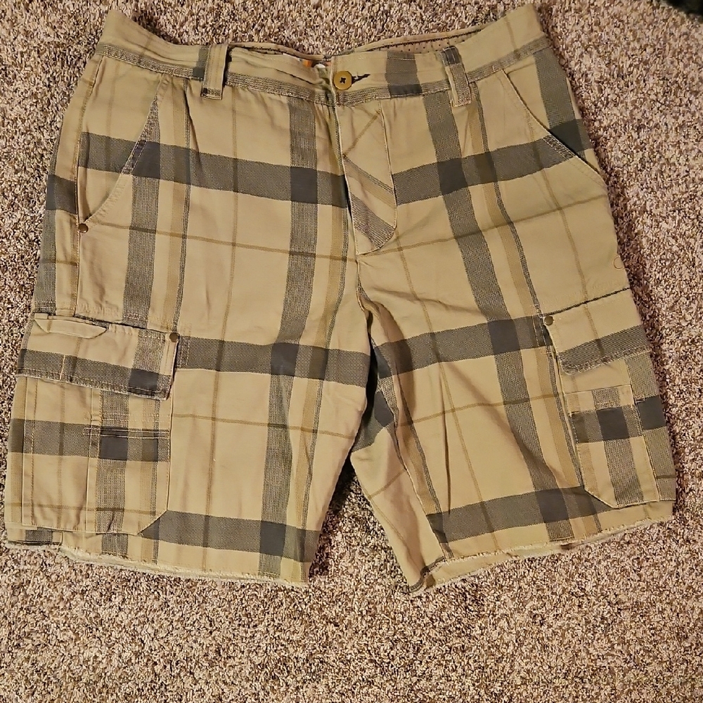 OP Tan and Gray Cargo Shorts
